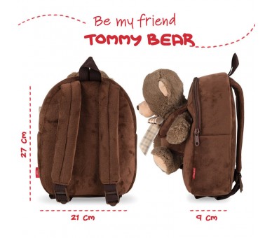 Mochila + peluche Oso Tommy 26cm