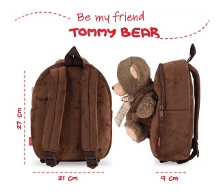 Mochila + peluche Oso Tommy 26cm