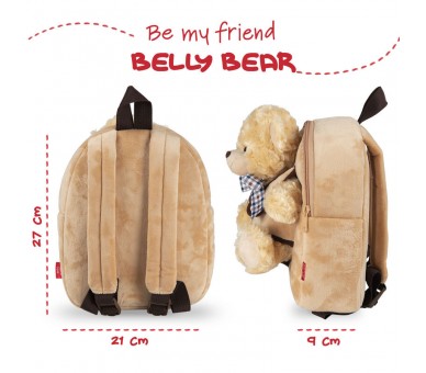 Mochila + peluche Oso Belly 26cm
