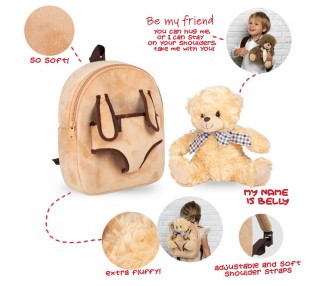 Mochila + peluche Oso Belly 26cm