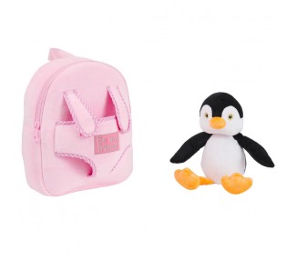 Mochila reversible + peluche Peggie Pinguino 27cm
