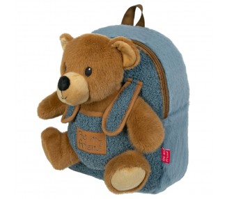 Mochila + peluche oso 27cm