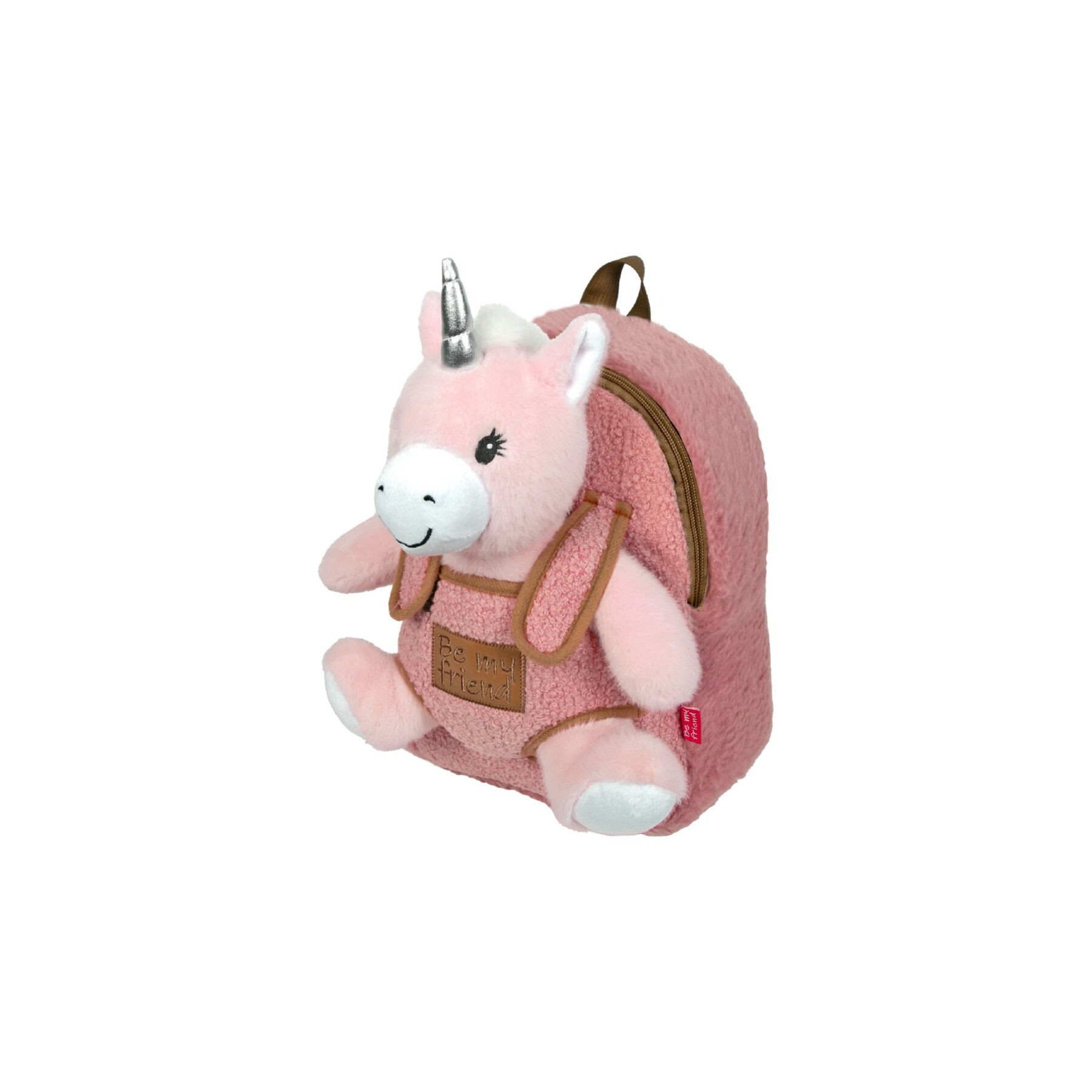 Mochila + peluche unicornio 27cm
