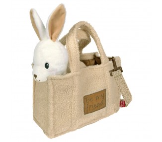 Bolso + peluche conejo 28cm