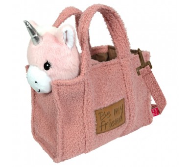 Bolso + peluche unicornio 28cm
