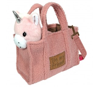 Bolso + peluche unicornio 28cm