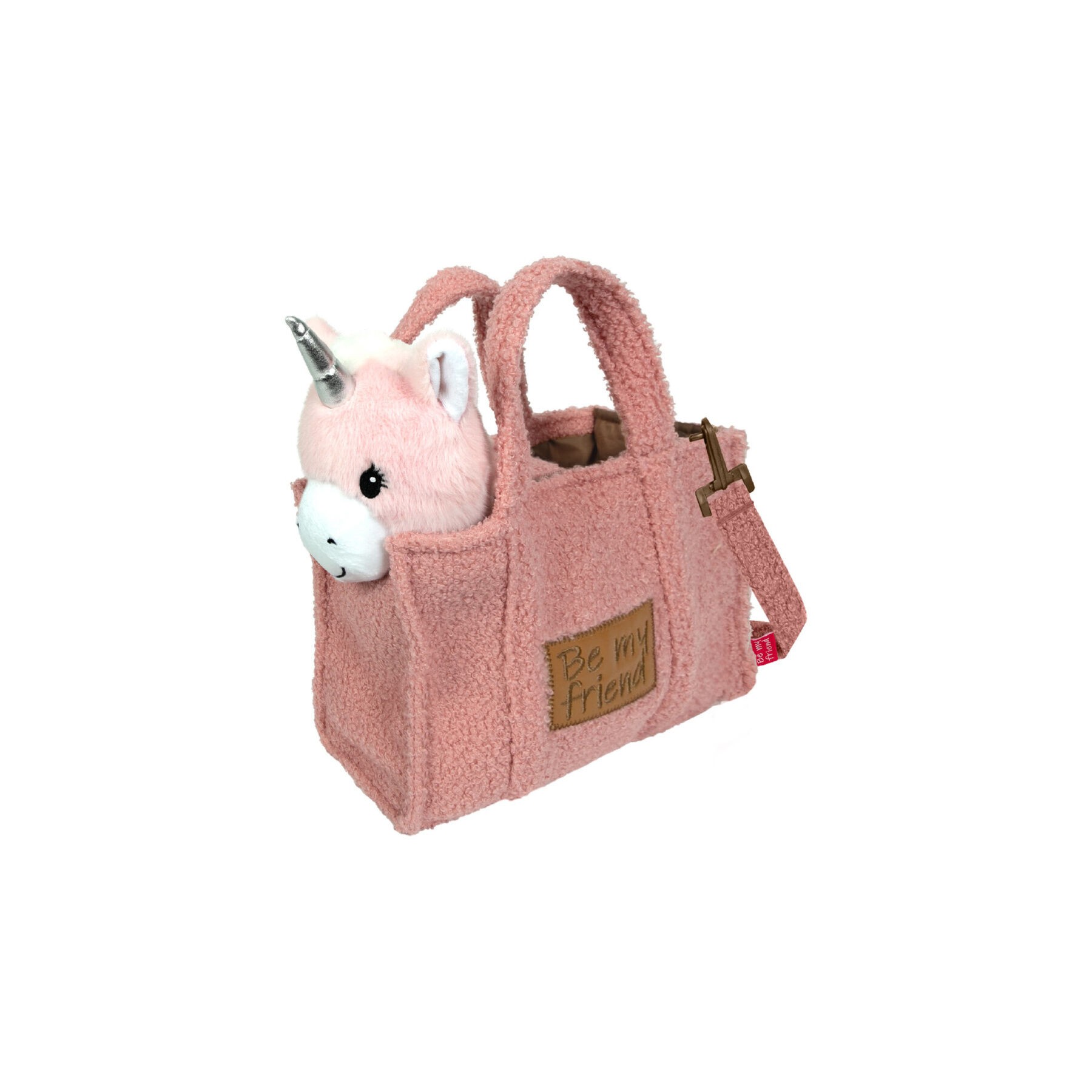 Bolso + peluche unicornio 28cm