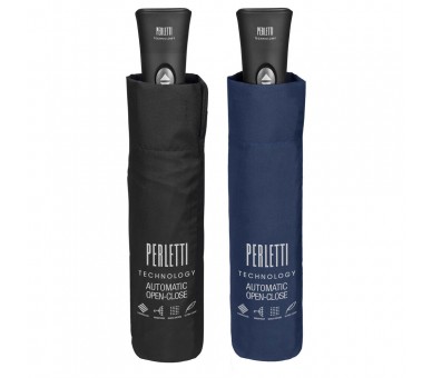 Paraguas plegable automatico colores oscuros 58cm surtido