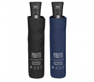 Paraguas plegable automatico colores oscuros 58cm surtido