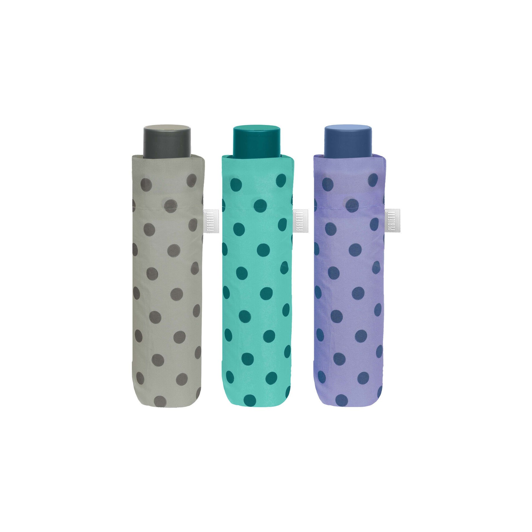 Paraguas plegable manual topos 54cm surtido