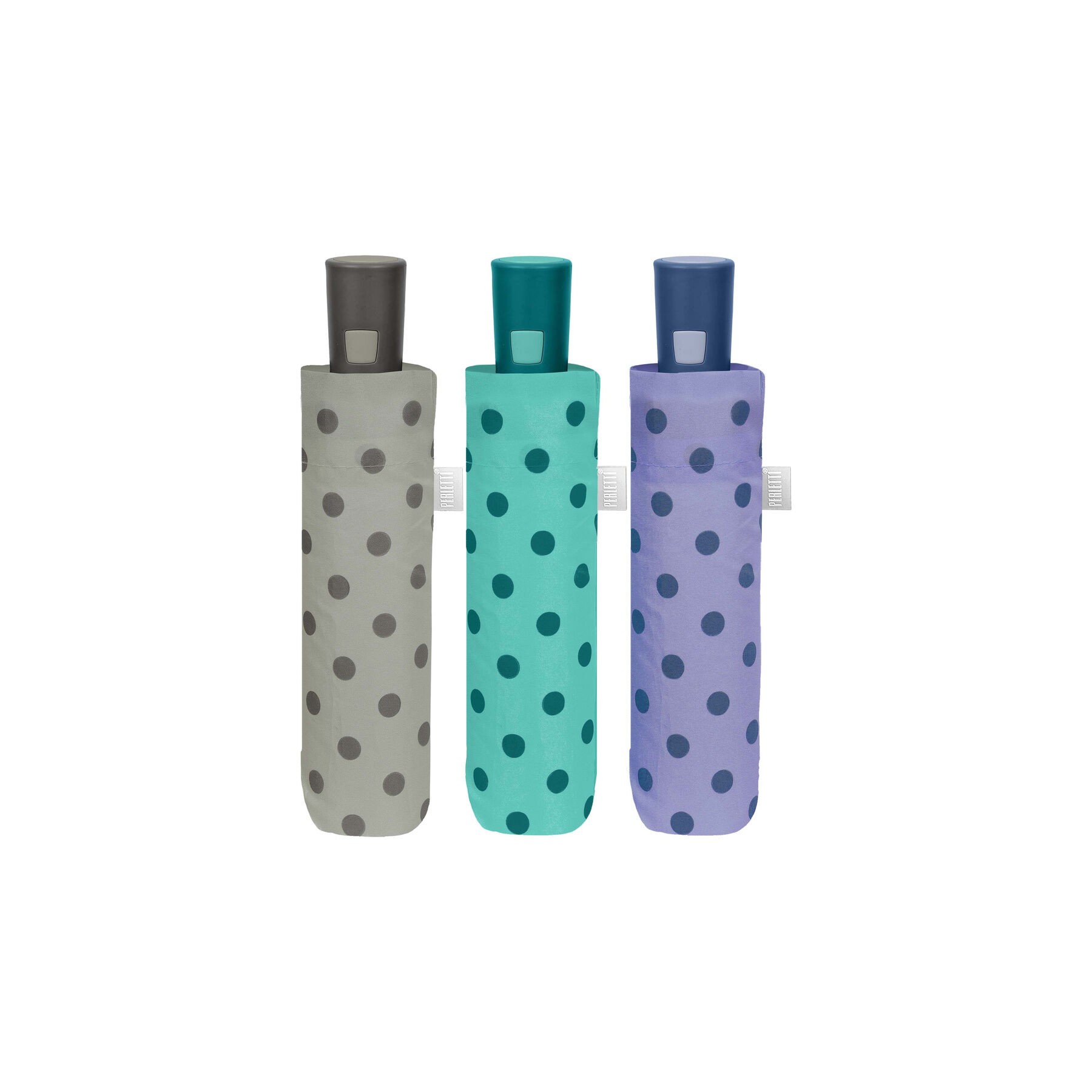 Paraguas plegable automatico topos 54cm surtido