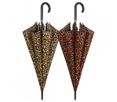 Paraguas automatico leopardo 61cm surtido