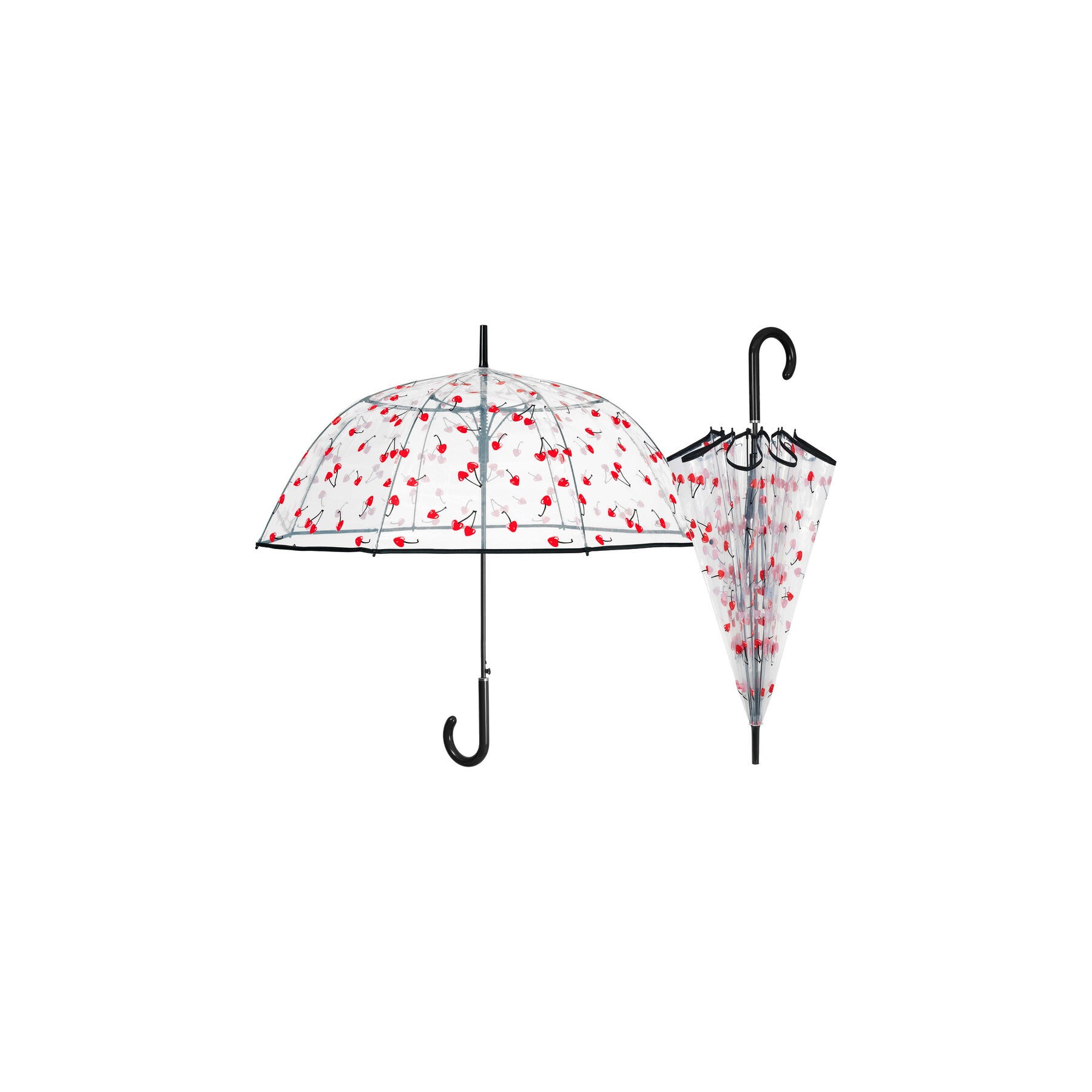 Paraguas automatico Transparente cerezas 61cm surtido