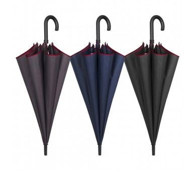 Paraguas golf automatico colores oscuros 65cm surtido