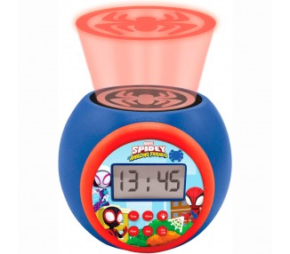 Reloj Despertador Proyector Spidey Marvel