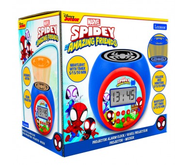 Reloj Despertador Proyector Spidey Marvel