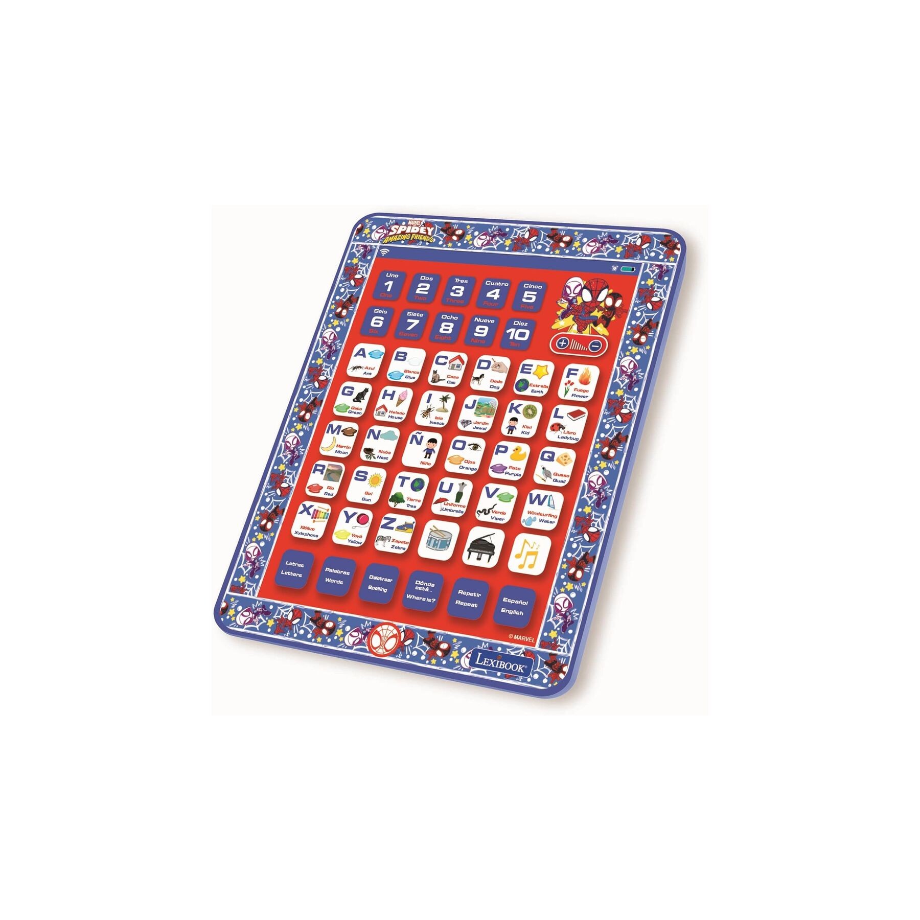 Tablet Educativa parlante bilingüe Spidey Marvel