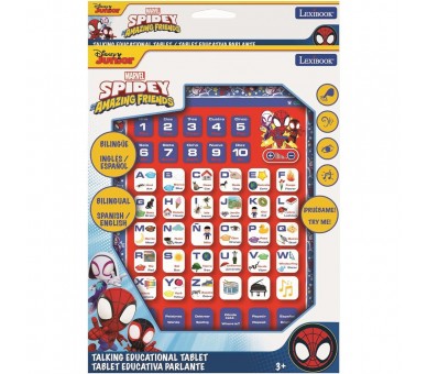 Tablet Educativa parlante bilingüe Spidey Marvel