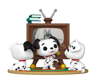 Figura POP Moment Disney 101 Dalmatas Rolly Patch & Lucky with TV