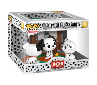 Figura POP Moment Disney 101 Dalmatas Rolly Patch & Lucky with TV