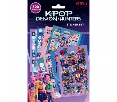 Pegatinas KPop Demon Hunters 500pzs