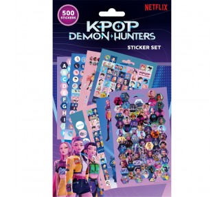 Pegatinas KPop Demon Hunters 500pzs