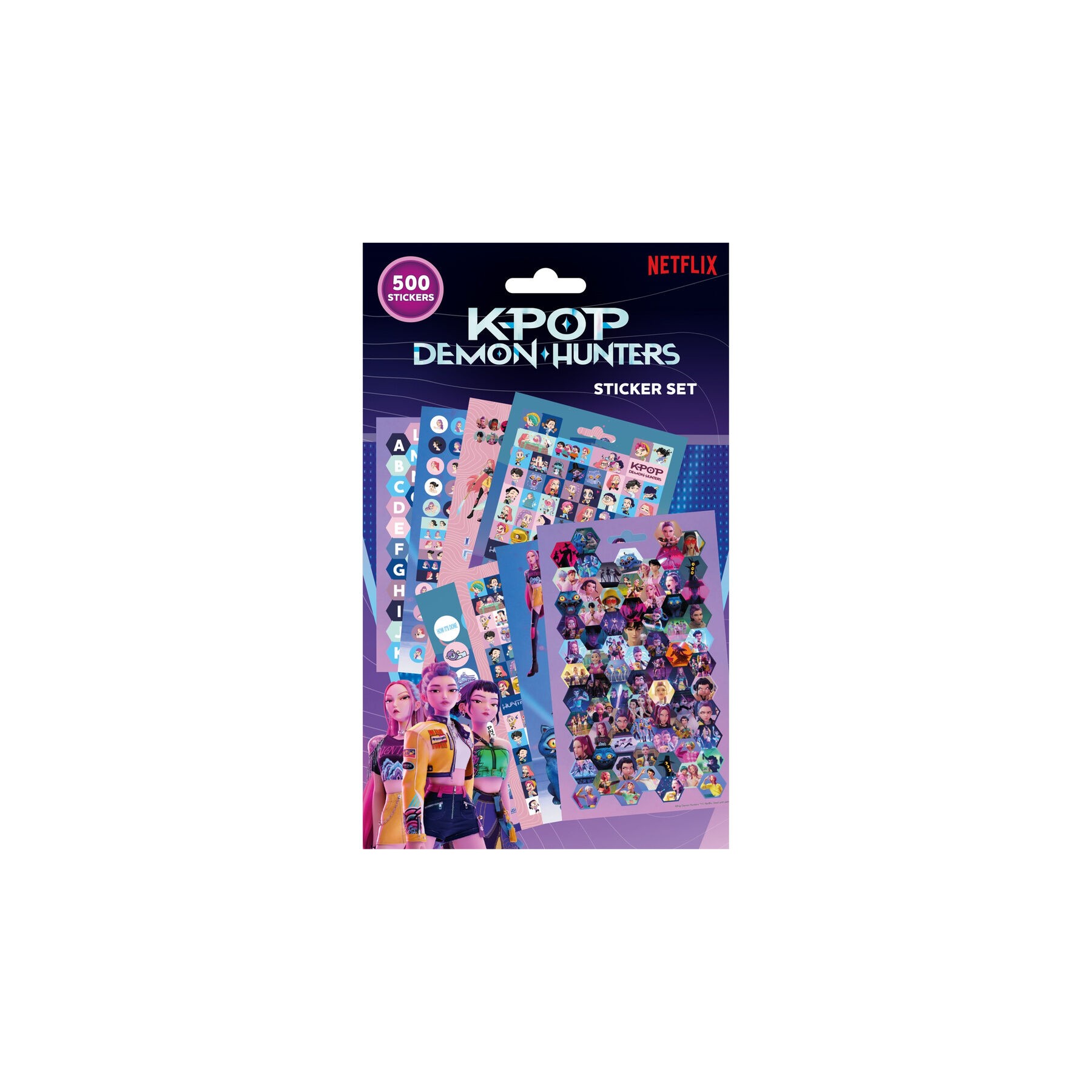 Pegatinas KPop Demon Hunters 500pzs
