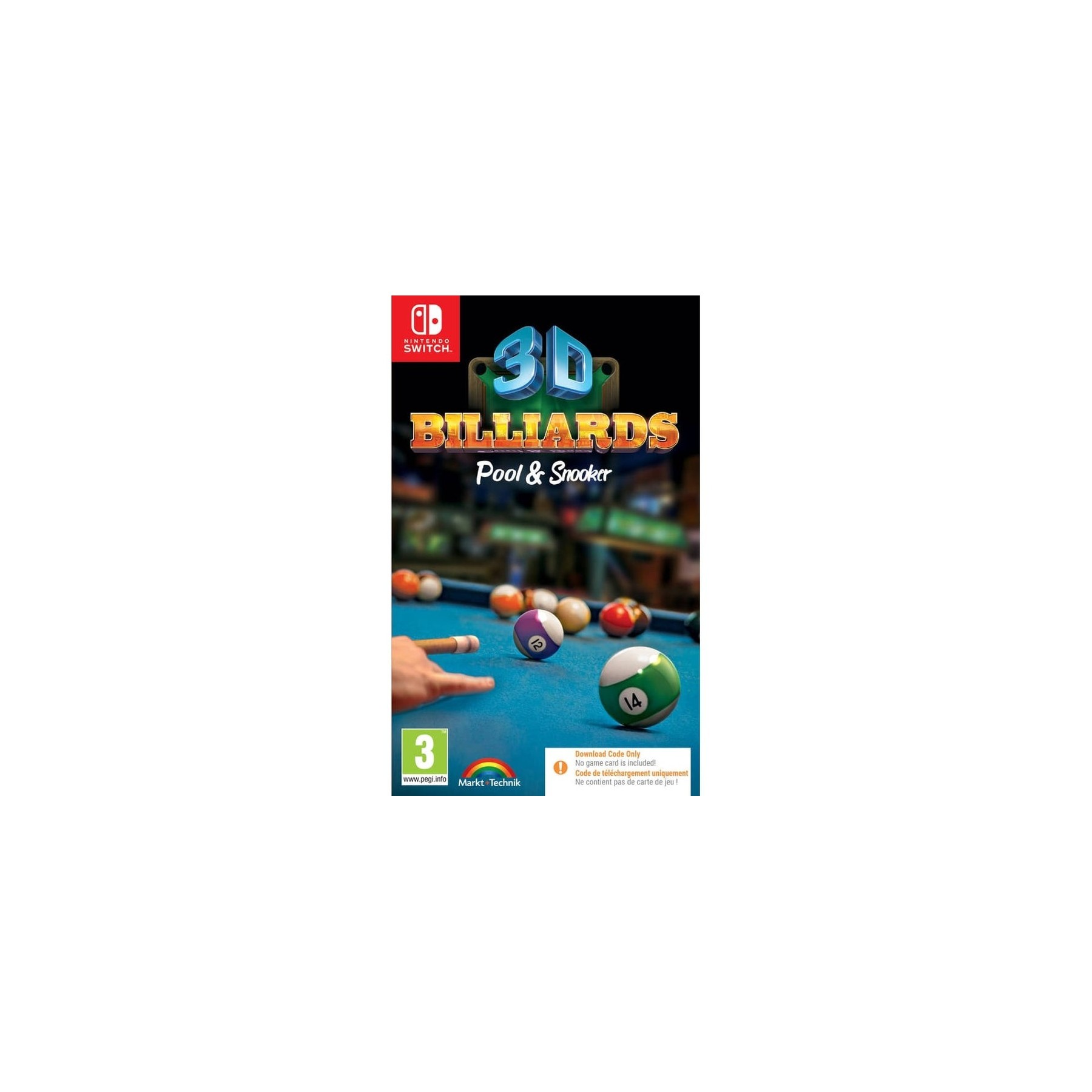 3D Billiards: Pool and Snooker (Code in Box)