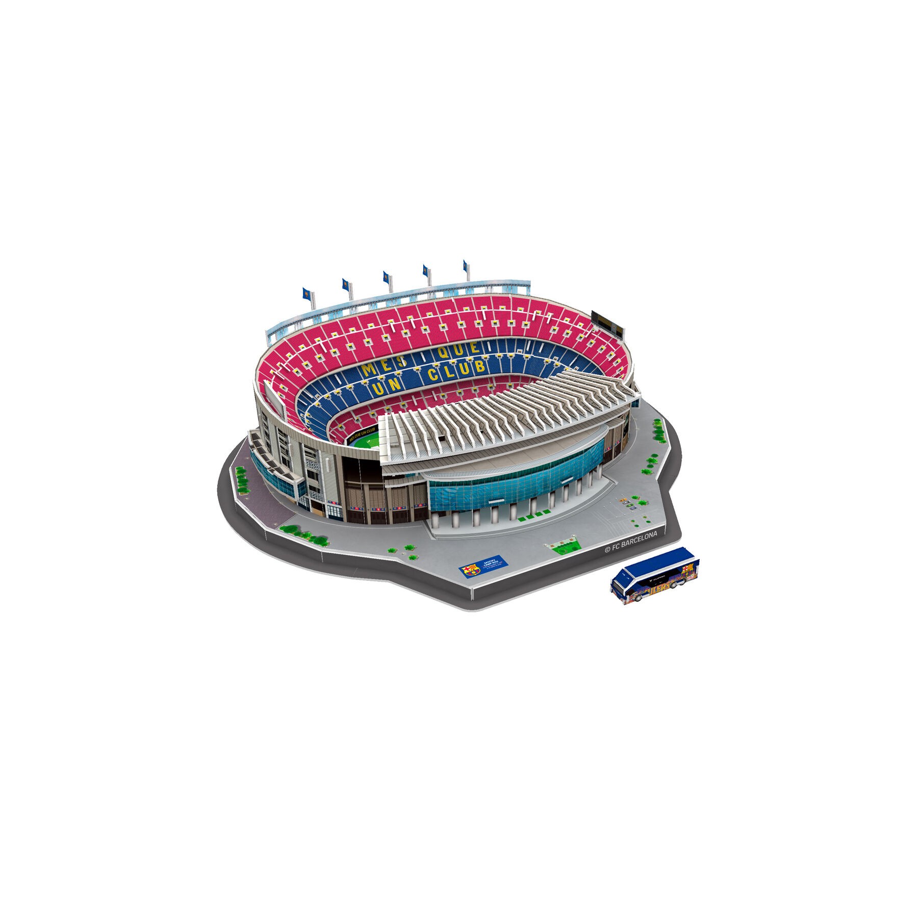 Puzzle 3D Estadio Camp Nou FC Barcelona 98pzs