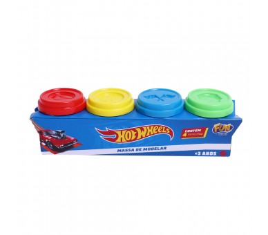 Set 4 botes Plastilina Hot Wheels