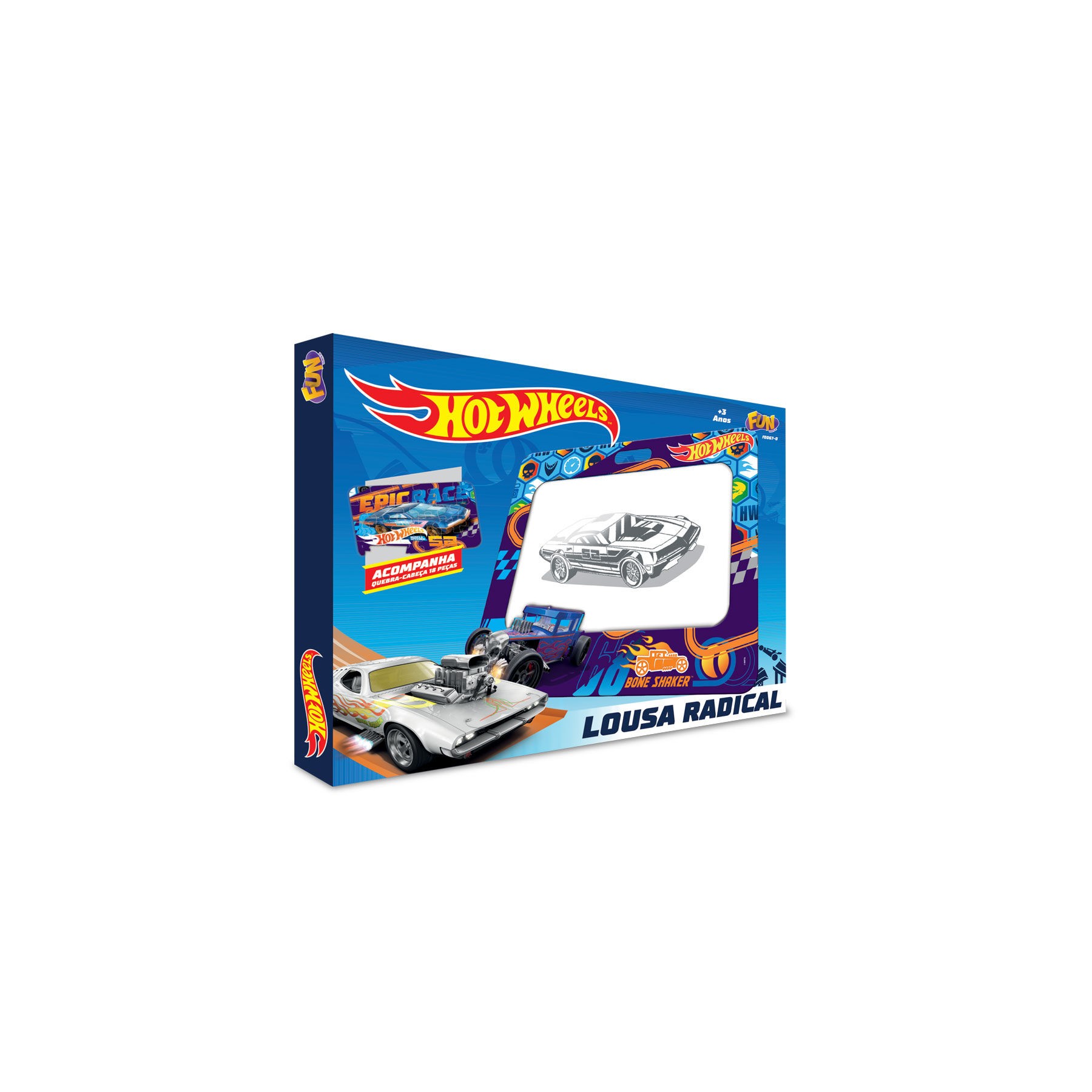 Pizarra Rompecabezas Hot Wheels