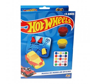 Taller Mecanico set 6 botes Plastilina Hot Wheels