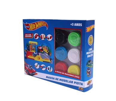 Pista set 4 botes Plastilina Hot Wheels