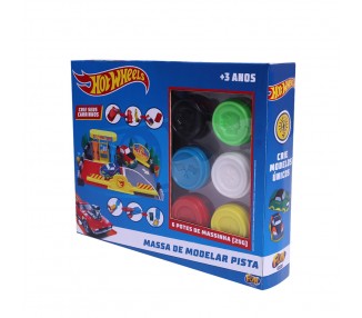 Pista set 4 botes Plastilina Hot Wheels
