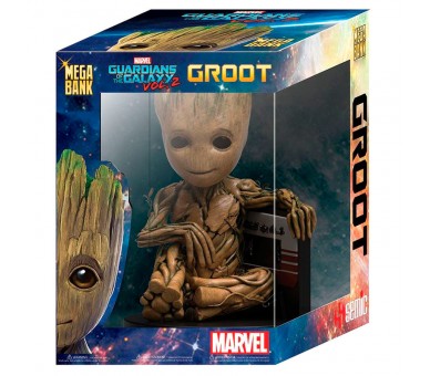 Figura hucha Baby Groot Cassette Guardianes de la Galaxia 2 Marvel