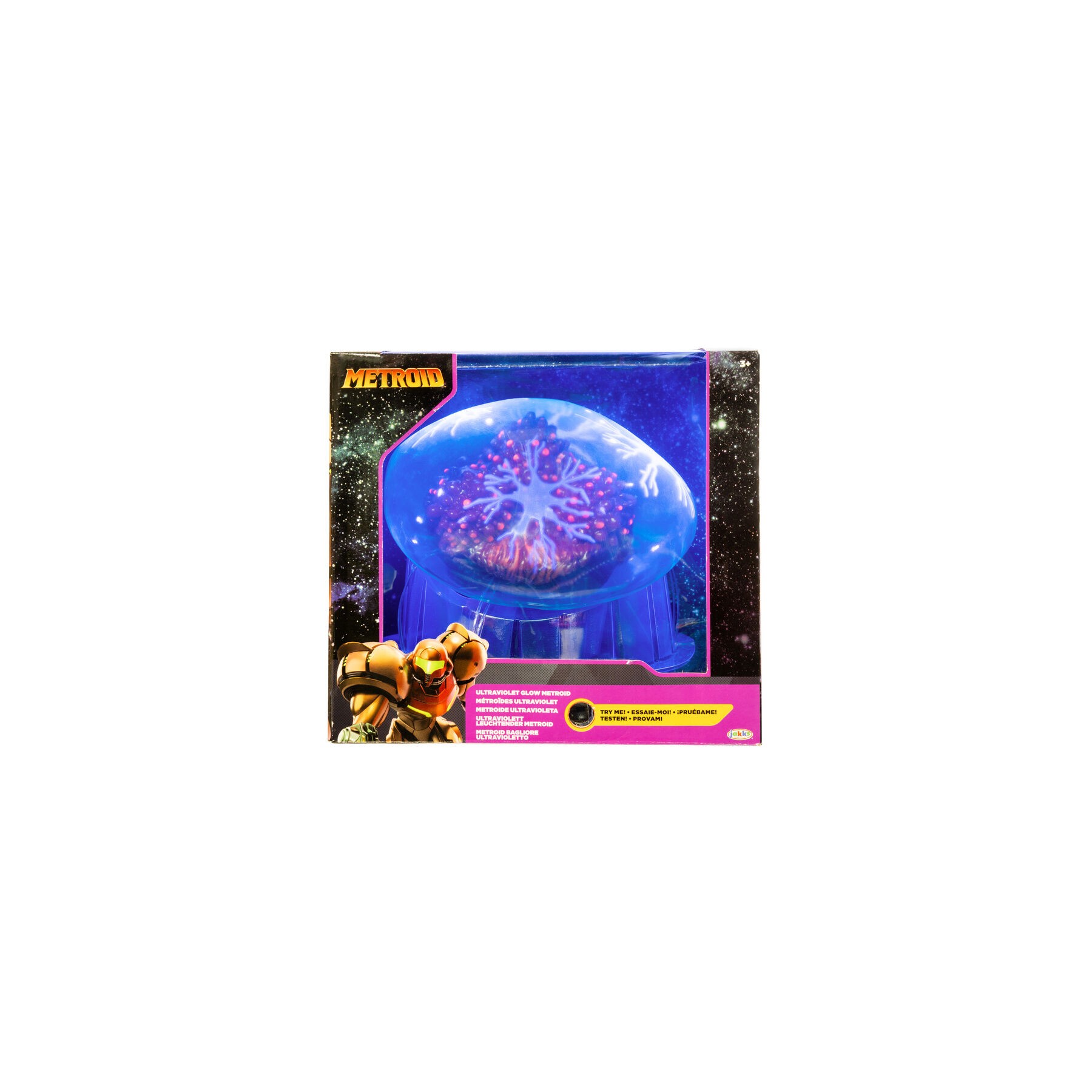 Figura Metroid Prime Ultraviolet Glow Metroid 15cm