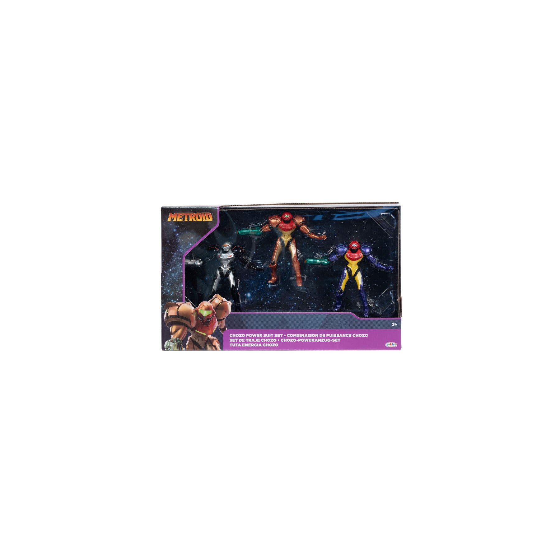 Blister 3 figuras Metroid 6cm