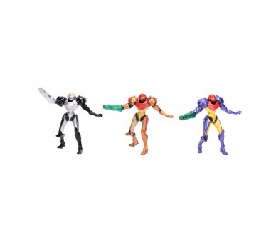 Blister 3 figuras Metroid 6cm