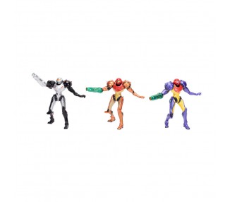 Blister 3 figuras Metroid 6cm