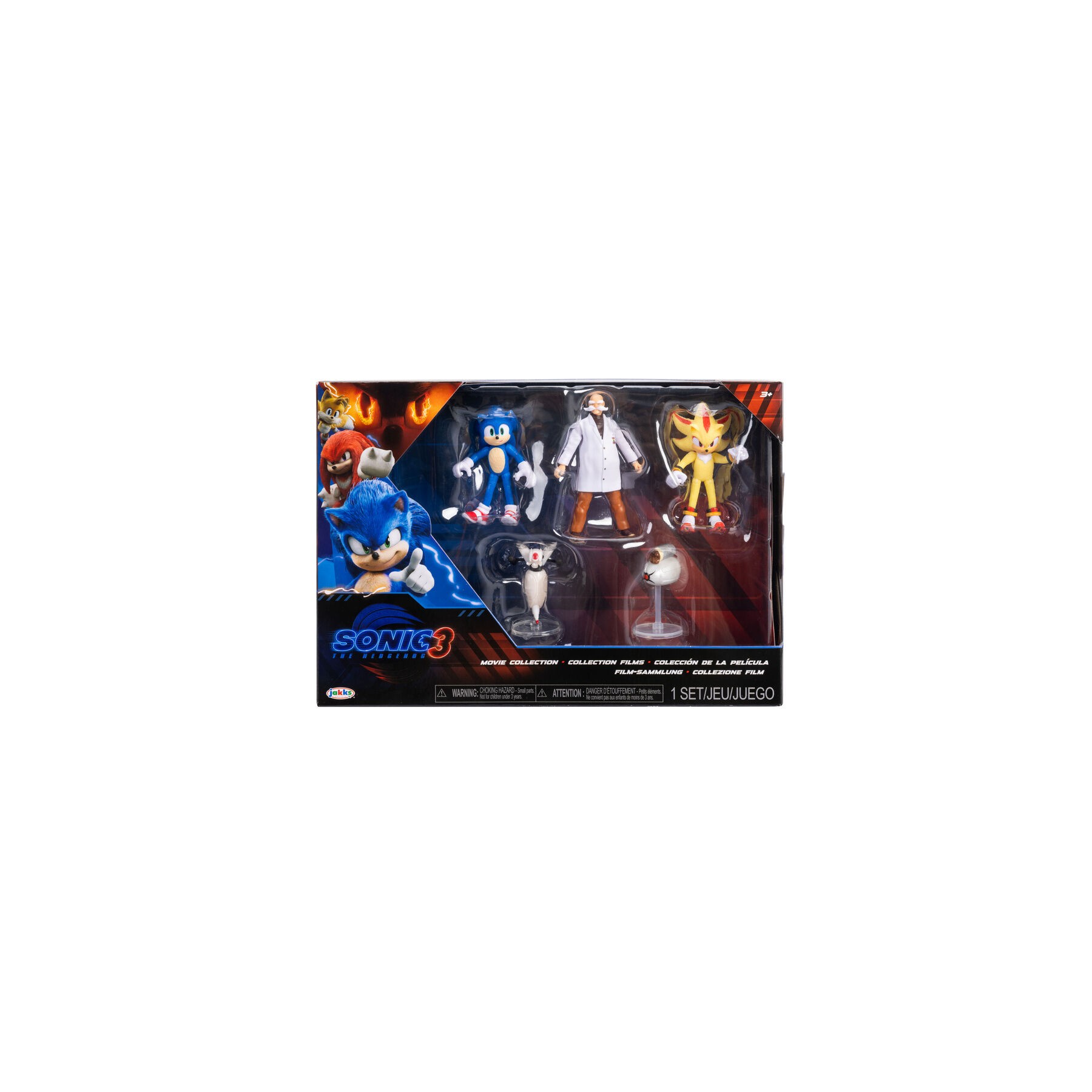 Blister 5 figuras wave 3 Sonic 3 6cm