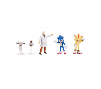 Blister 5 figuras wave 3 Sonic 3 6cm