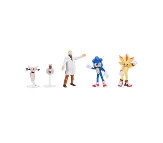 Blister 5 figuras wave 3 Sonic 3 6cm