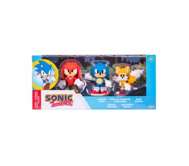 Blister 3 figuras Sonic The Hedgehog 6cm