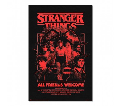Poster All Friends Welcome Stranger Things