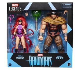 Blister 2 figuras Medusa & Gorgon Inhumanos Marvel Legends Series 15cm