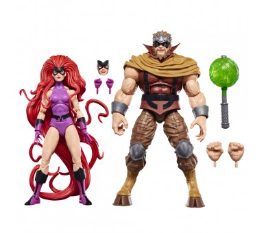Blister 2 figuras Medusa & Gorgon Inhumanos Marvel Legends Series 15cm