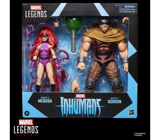 Blister 2 figuras Medusa & Gorgon Inhumanos Marvel Legends Series 15cm