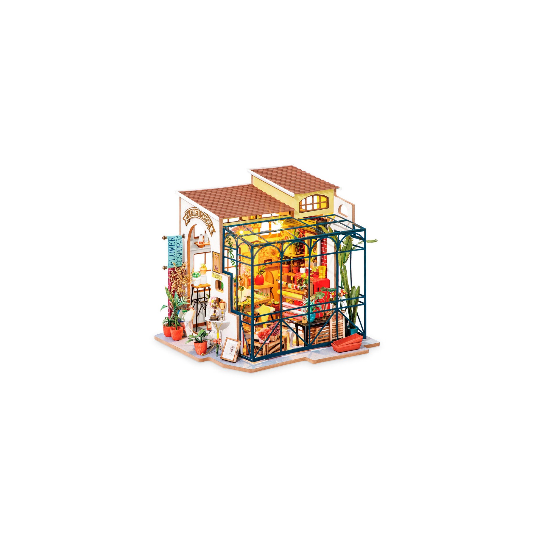 Maqueta Casa Miniatura Emily s Flower Shop 258pzs