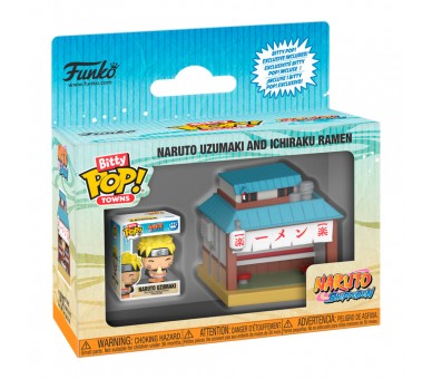 Figura Bitty POP Town Naruto Shippuden Naruto Uzumaki and Ichiraku Ramen