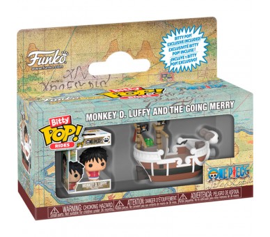 Figura Bitty POP Ride One Piece Monkey D. Luffy and the Going Merry